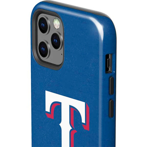 MLB Texas Rangers - Solid Distressed iPhone 12 Pro Max Impact Case