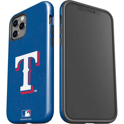 MLB Texas Rangers - Solid Distressed iPhone 12 Pro Max Impact Case
