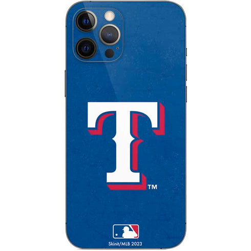 MLB Texas Rangers - Solid Distressed iPhone 12 Pro Max Skin