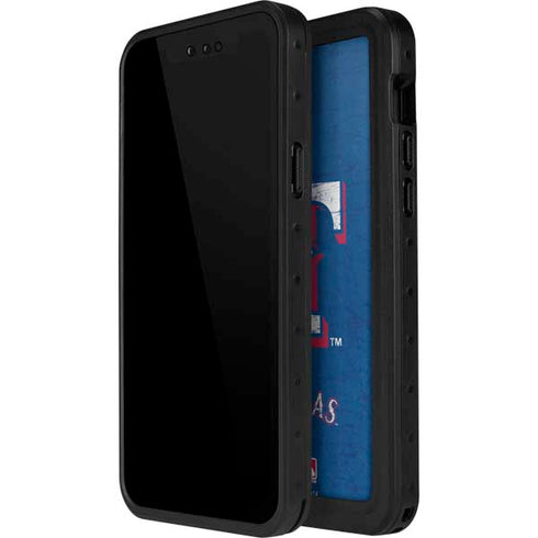 MLB Texas Rangers - Solid Distressed iPhone 12 Pro Waterproof Case