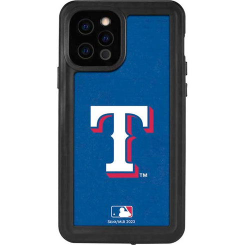 MLB Texas Rangers - Solid Distressed iPhone 12 Pro Waterproof Case