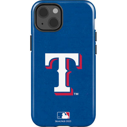 MLB Texas Rangers - Solid Distressed iPhone 13 Impact Case