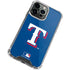 MLB Texas Rangers - Solid Distressed iPhone 13 Pro Clear Case