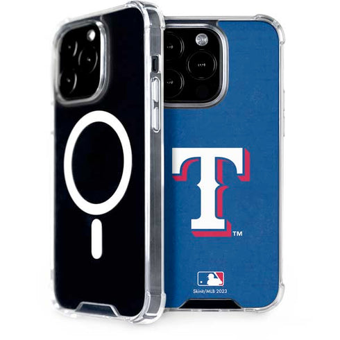 MLB Texas Rangers - Solid Distressed iPhone 13 Pro MagSafe Case