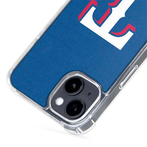MLB Texas Rangers - Solid Distressed iPhone 14 MagSafe Case