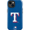 MLB Texas Rangers - Solid Distressed iPhone 15 Plus Impact Case