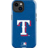 MLB Texas Rangers - Solid Distressed iPhone 15 Plus Impact Case
