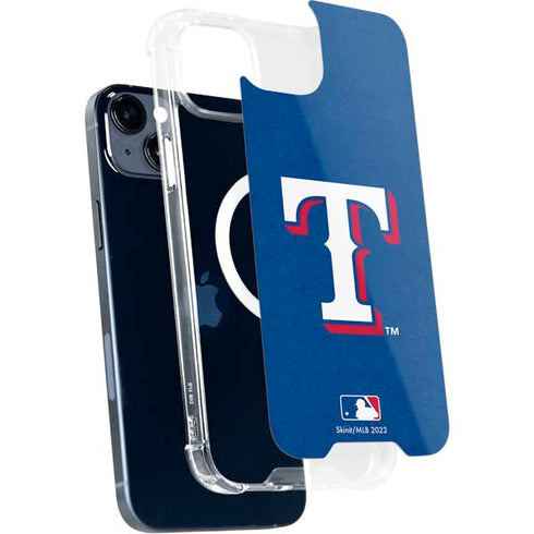 MLB Texas Rangers - Solid Distressed iPhone 15 Plus MagSafe Case
