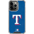 MLB Texas Rangers - Solid Distressed iPhone 14 Pro Clear Case