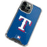 MLB Texas Rangers - Solid Distressed iPhone 14 Pro Clear Case