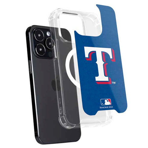 MLB Texas Rangers - Solid Distressed iPhone 15 Pro MagSafe Case