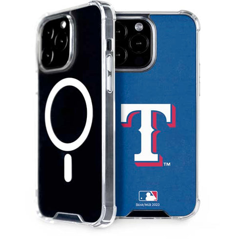 MLB Texas Rangers - Solid Distressed iPhone 15 Pro Max MagSafe Case