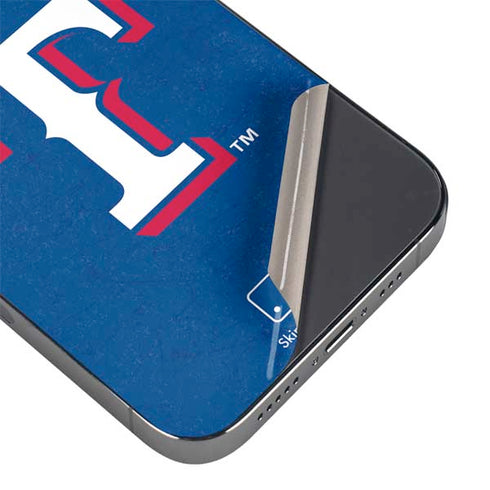MLB Texas Rangers - Solid Distressed iPhone 15 Pro Skin