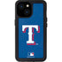 MLB Texas Rangers - Solid Distressed iPhone 15 Waterproof Case