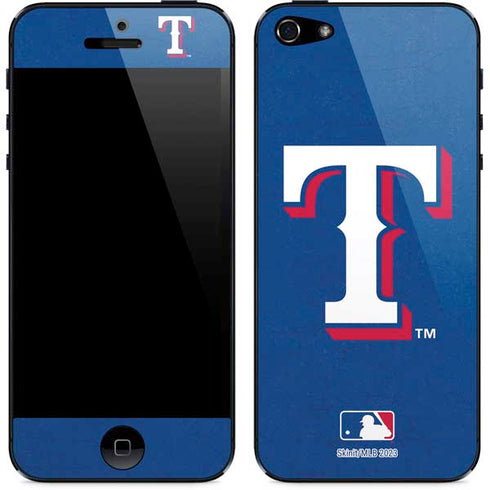 MLB Texas Rangers - Solid Distressed iPhone 5/5s/5SE Skin
