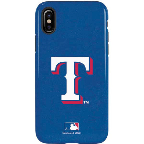 MLB Texas Rangers - Solid Distressed iPhone X Pro Case