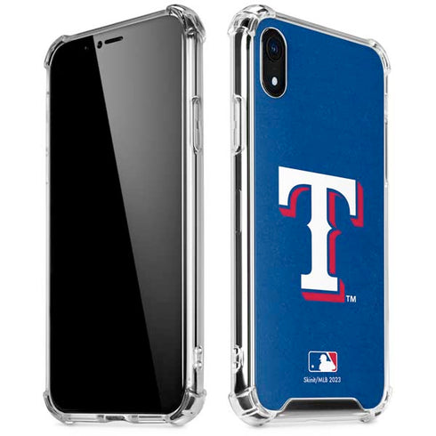 MLB Texas Rangers - Solid Distressed iPhone XR Clear Case