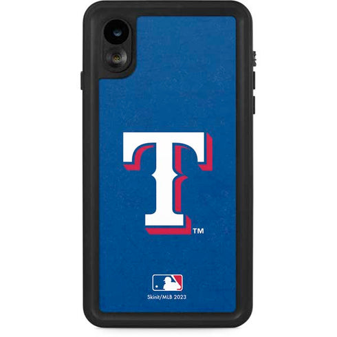 MLB Texas Rangers - Solid Distressed iPhone XR Waterproof Case