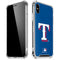 MLB Texas Rangers - Solid Distressed iPhone XS Max Clear Case