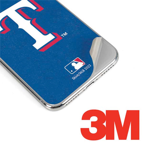 MLB Texas Rangers - Solid Distressed iPhone XS Max Skin