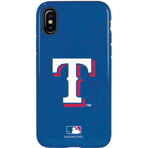 MLB Texas Rangers - Solid Distressed iPhone XS Pro Case