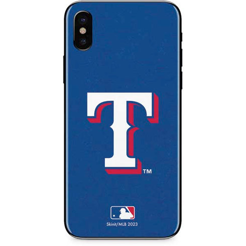 MLB Texas Rangers - Solid Distressed iPhone XS Skin