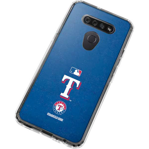 MLB Texas Rangers - Solid Distressed LG K51/Q51 Clear Case
