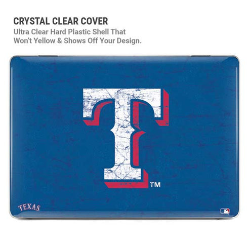 MLB Texas Rangers - Solid Distressed MacBook Air 13in M1 (2021) Case plus Skin