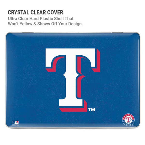MLB Texas Rangers - Solid Distressed MacBook Pro 16in (2019-20) Case plus Skin