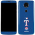 MLB Texas Rangers - Solid Distressed Moto E5 Plus Skin