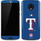 MLB Texas Rangers - Solid Distressed Moto G6 Skin