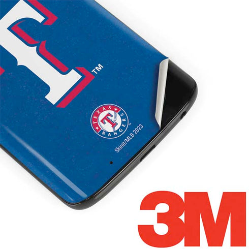 MLB Texas Rangers - Solid Distressed Moto G6 Skin
