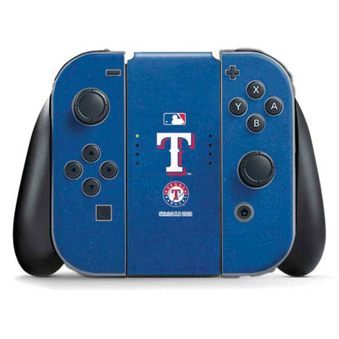 MLB Texas Rangers - Solid Distressed Nintendo Switch (2017-2021) Joy-Con Controller Skin