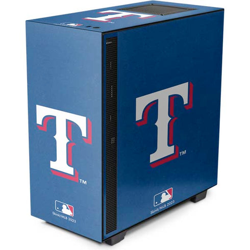 MLB Texas Rangers - Solid Distressed NZXT H510 Compact ATX Mid-Tower Case Skin