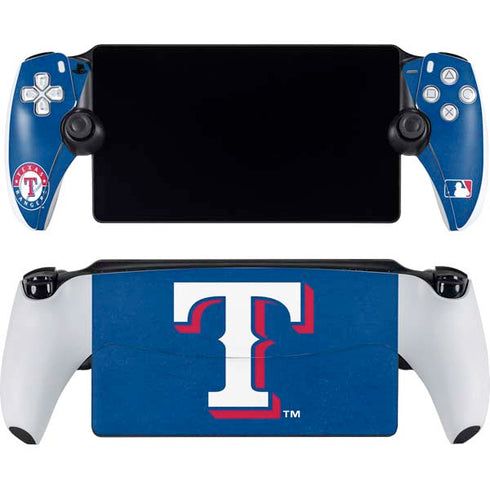 MLB Texas Rangers - Solid Distressed PlayStation Portal Remote Player Skin