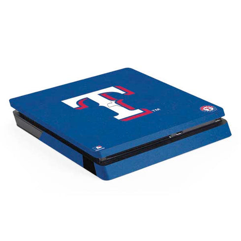 MLB Texas Rangers - Solid Distressed PS4 Slim Skin