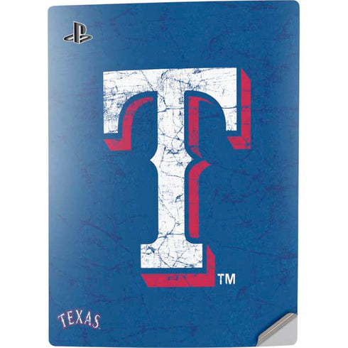 MLB Texas Rangers - Solid Distressed PS5 Digital Edition Console Skin