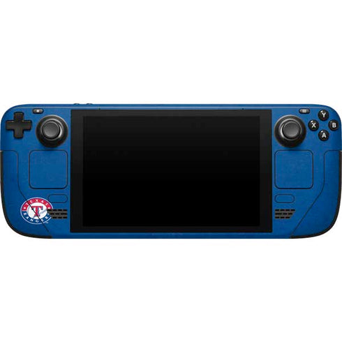 MLB Texas Rangers - Solid Distressed Steam Deck Handheld Gaming Computer Skin