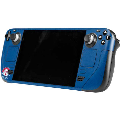 MLB Texas Rangers - Solid Distressed Steam Deck Handheld Gaming Computer Skin