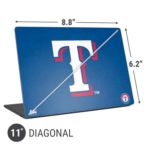 MLB Texas Rangers - Solid Distressed Universal Laptop 11in (8.8 x 6.2in) Skin