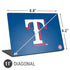 MLB Texas Rangers - Solid Distressed Universal Laptop 11in (8.8 x 6.2in) Skin