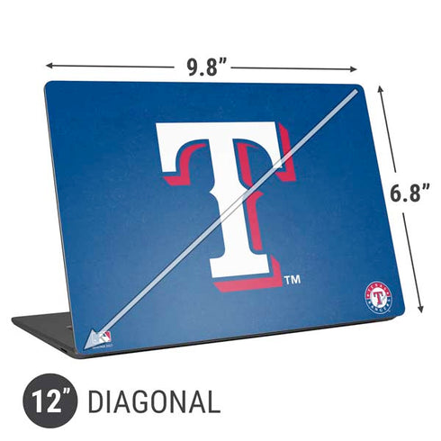 MLB Texas Rangers - Solid Distressed Universal Laptop 12in (9.8 x 6.8in) Skin