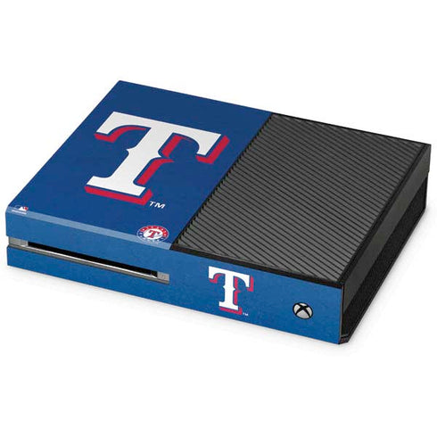 MLB Texas Rangers - Solid Distressed Xbox One Console Skin
