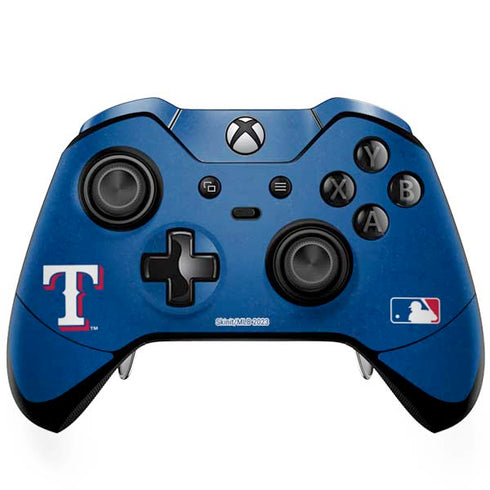 MLB Texas Rangers - Solid Distressed Xbox One Elite Controller Skin