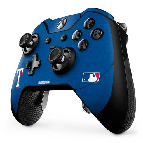 MLB Texas Rangers - Solid Distressed Xbox One Elite Controller Skin