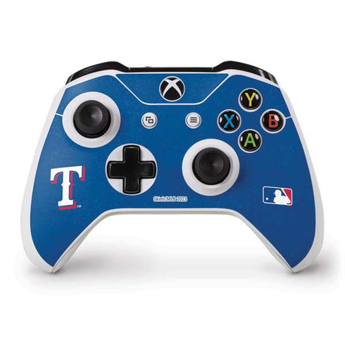 MLB Texas Rangers - Solid Distressed Xbox One S Controller Skin