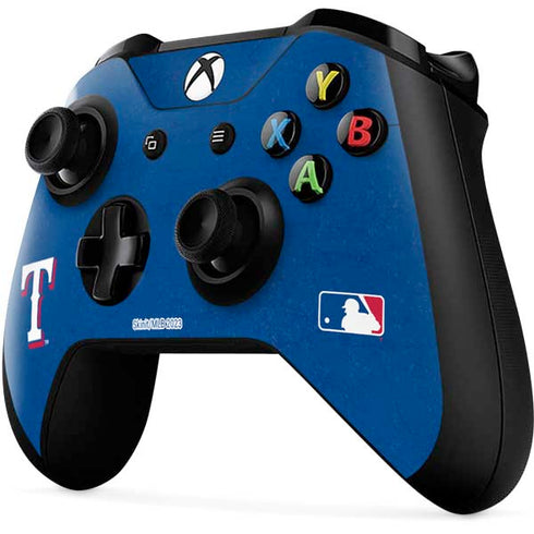 MLB Texas Rangers - Solid Distressed Xbox One X Controller Skin