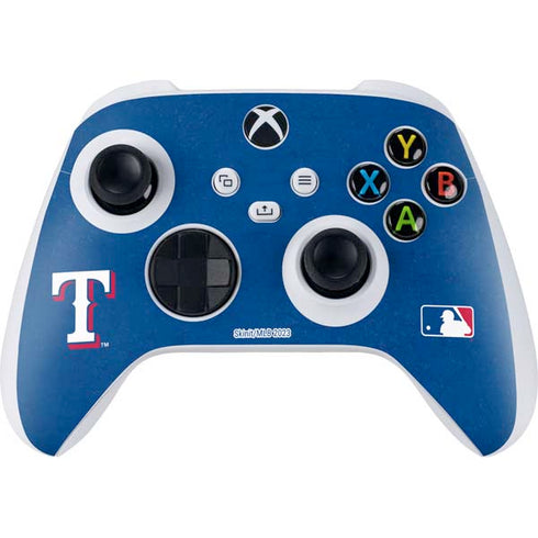 MLB Texas Rangers - Solid Distressed Xbox Series S Controller Skin