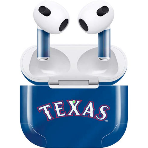 MLB Texas Rangers Alternate/Away Jersey Apple AirPods (3rd Gen 2021) Skin