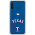 MLB Texas Rangers Alternate/Away Jersey Galaxy A10e Clear Case